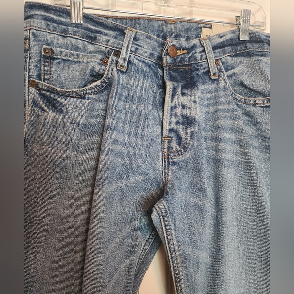 Hollister Straight Leg Blue Denim 5 pocket Jeans Button Fly 31 x 32 - Picture 4 of 9